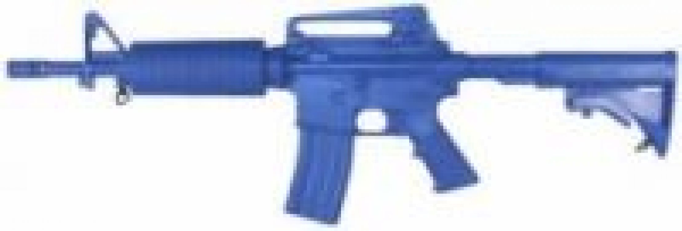 COLT M4 COMMANDO AR15 BLUE TRAINING RIFLE.